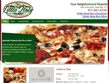 Tablet Screenshot of ourlittleitalypizzapasta.com